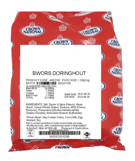 Image for Doringhout Boerewors 1.1kg
