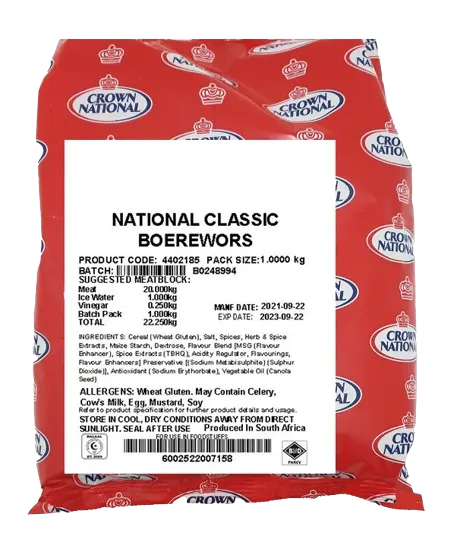 Image for National Classic Boerewors 1kg