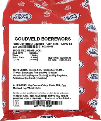 Image for Goudveld Boerewors 1.1kg
