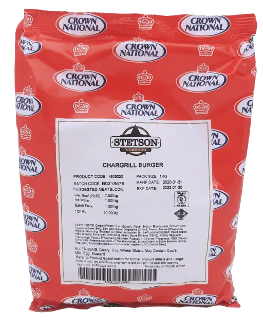 Image for Stetson Chargrill Burger 1kg