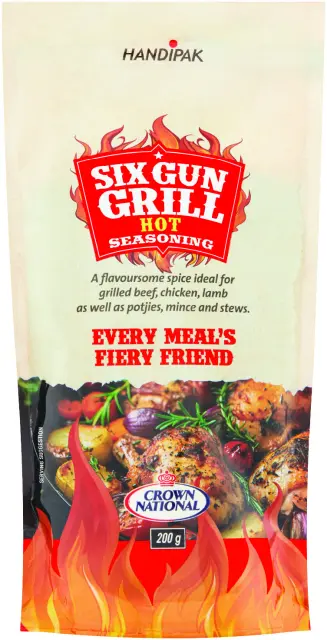 Image for Six gun Grill Hot Seasoning Handipak 200g