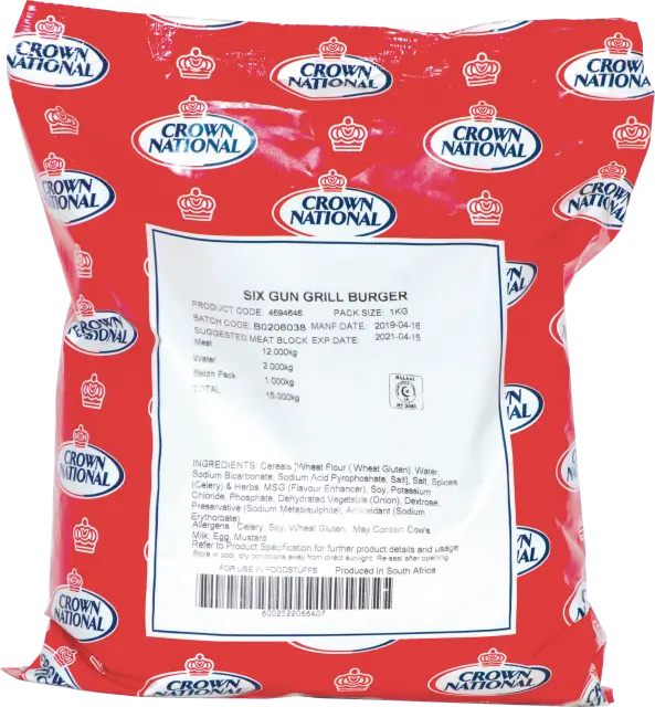 Image for Six Gun Grill Burger 1kg