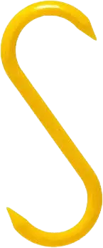 Image for Plastic Biltong Hooks Yellow (100)