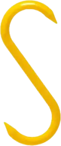 Image for Plastic Biltong Hooks Yellow (100)