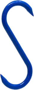 Image for Plastic Biltong Hooks Blue (100)